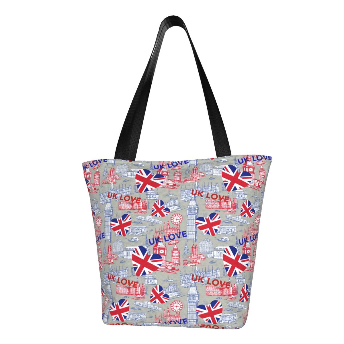 Women Bags Uk - حقيبة تسوق مخصصة بعلم المملكة المتحدة،