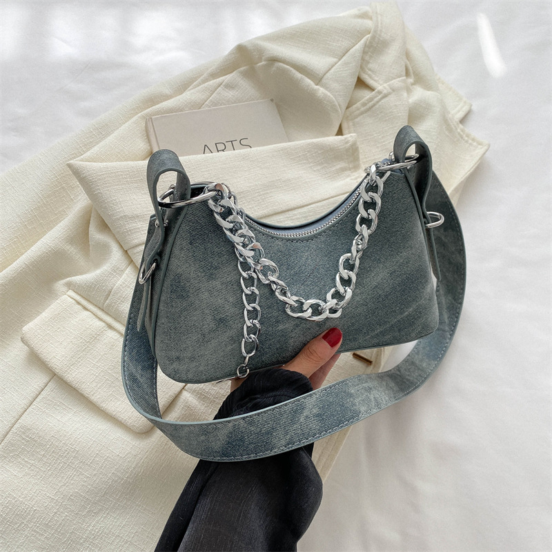 Women Bags Zadig - حقيبة يد نسائية صغيرة من الدنيم