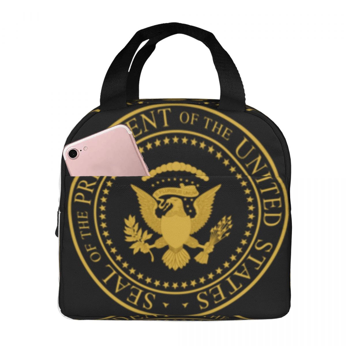 Women Bags Usa - حقيبة غداء معزولة بتصميم علم وشعار