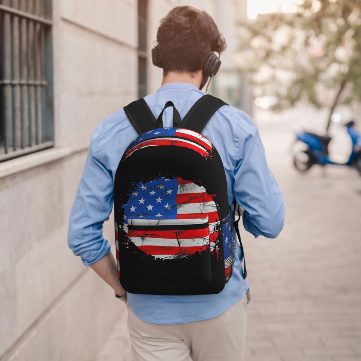 Women Bags Usa - حقيبة ظهر بعلم أمريكا الأمريكية للأولاد