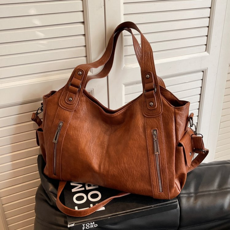 Women Bags Popular Brands - حقيبة كتف جلدية ذات علامة تجارية