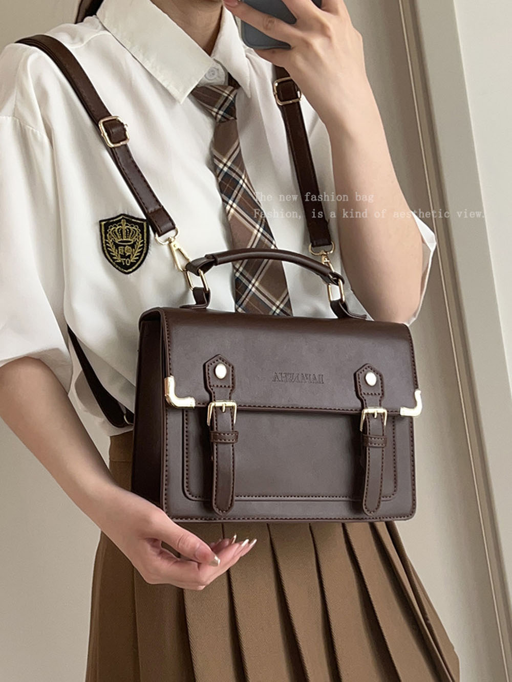 حقيبة ظهر من الجلد الصناعي بتص - مراجعة Women Bags Sale وسعره