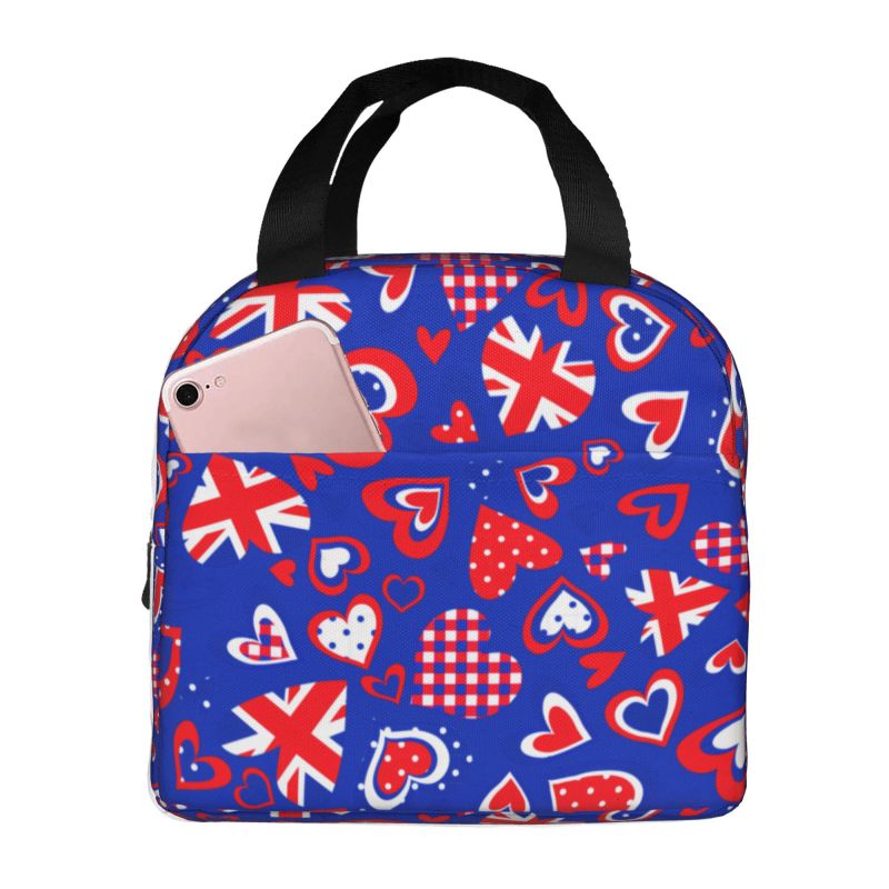 صندوق غداء معزول بعلم المملكة  - مراجعة Women Bags Uk وسعره