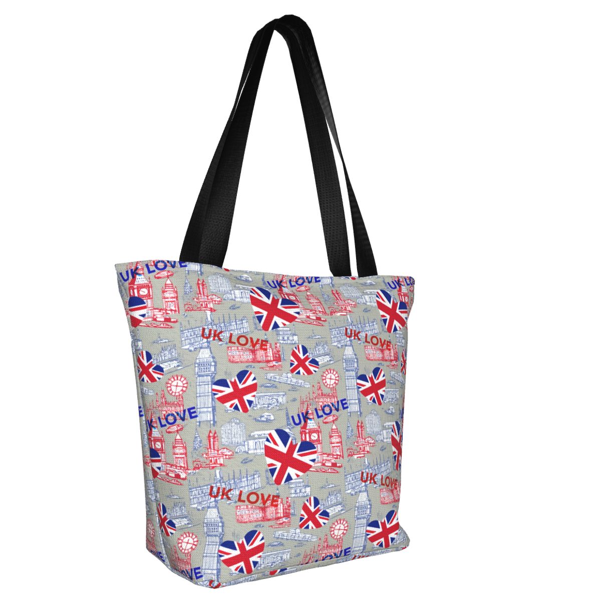 حقيبة تسوق مخصصة بعلم المملكة  - مراجعة Women Bags Uk وسعره