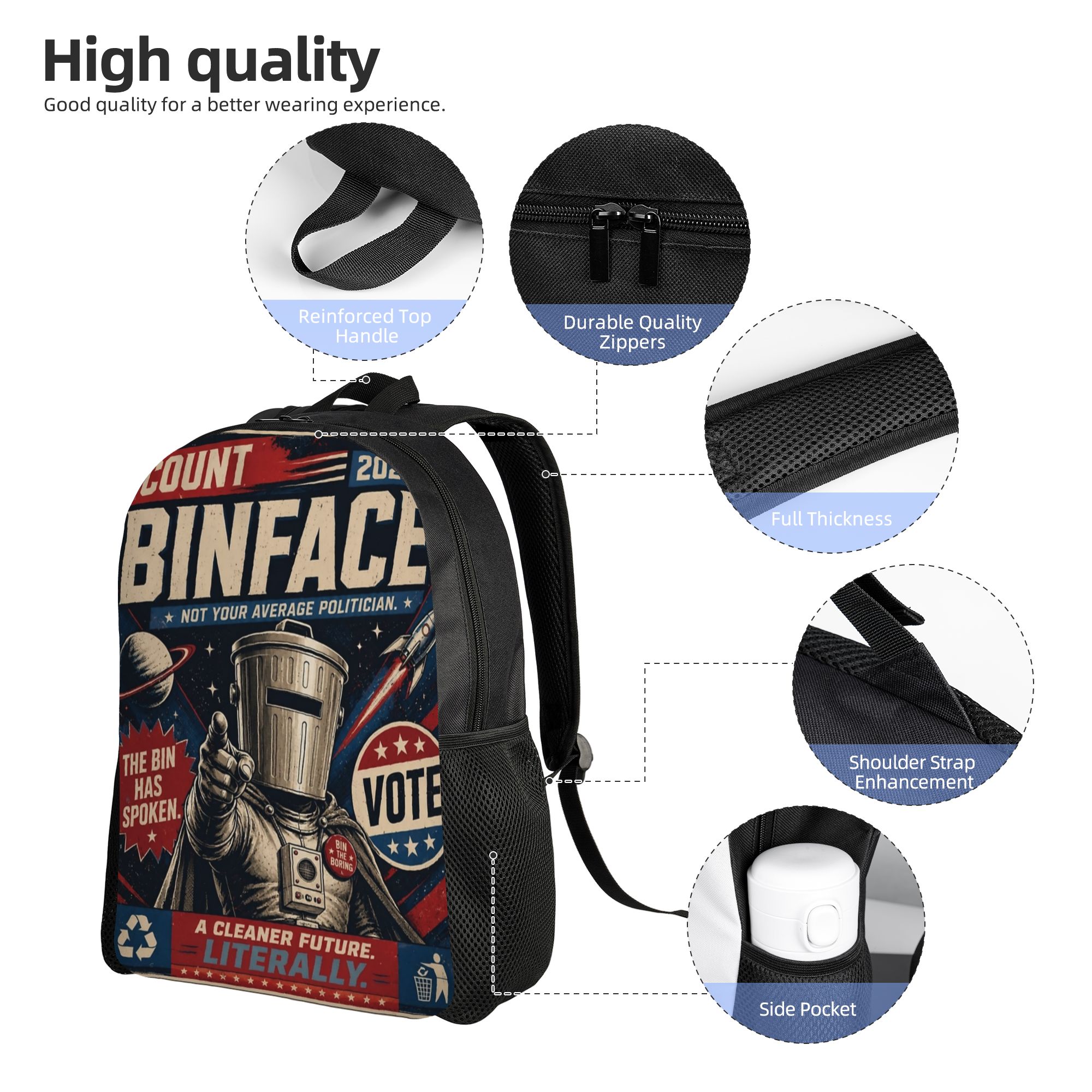 حقيبة ظهر Count Binface Vote B - مراجعة Women Bags Uk وسعره