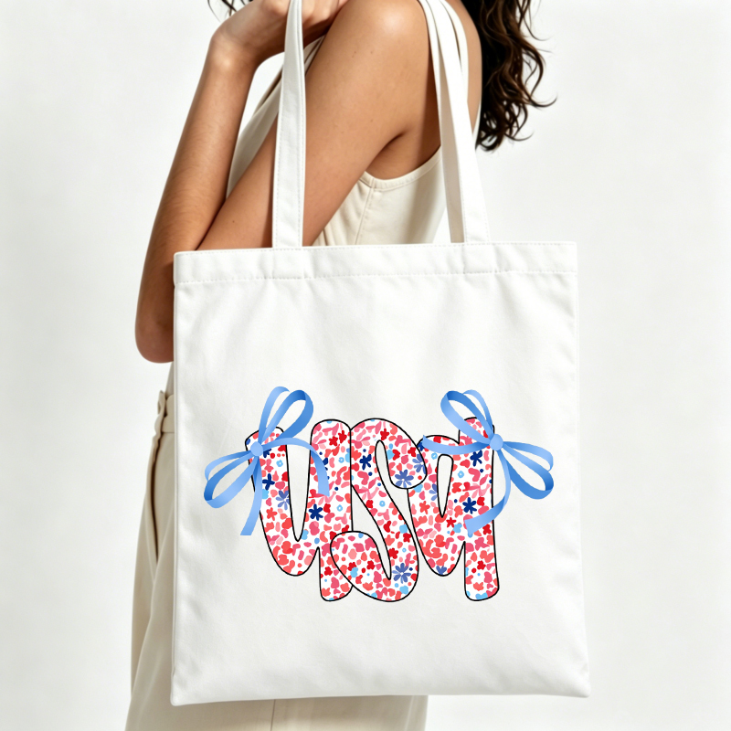 حقيبة قماشية مطبوعة بتصميم USA - مراجعة Women Bags Usa وسعره