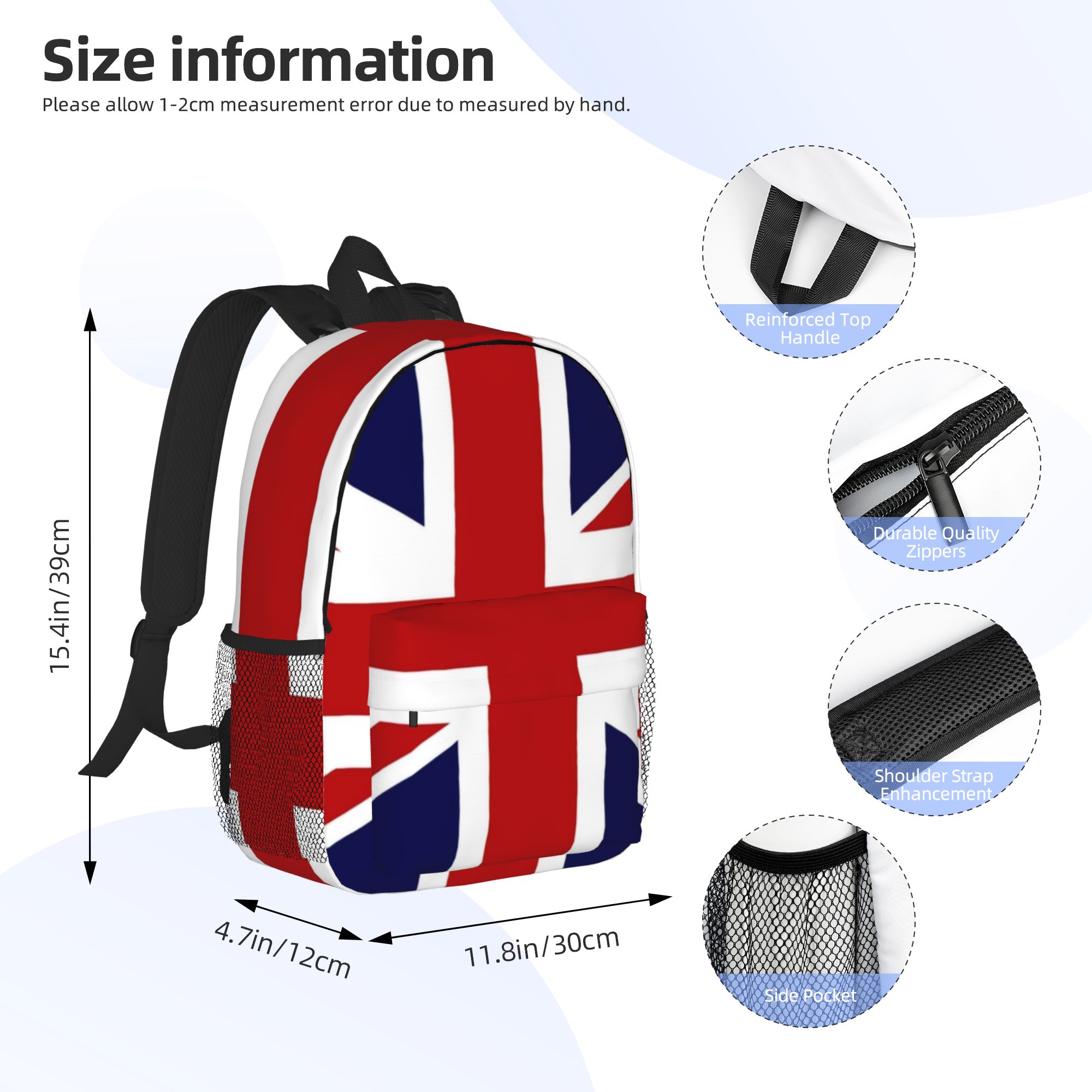 حقيبة ظهر بعلم الاتحاد الجامعي - مراجعة Women Bags Uk وسعره