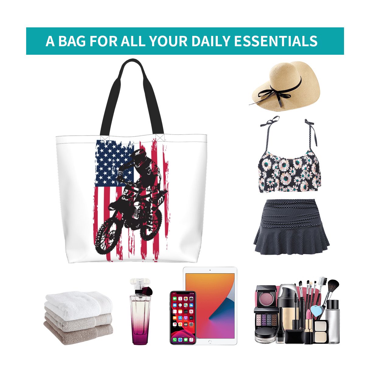 حقيبة تسوق كبيرة السعة من القم - مراجعة Women Bags Usa وسعره