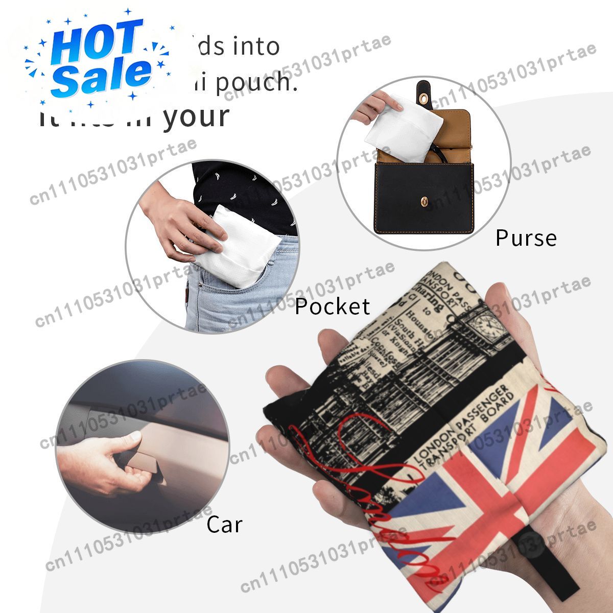 حقيبة تسوق مخصصة بتصميم لندني  - مراجعة Women Bags Uk وسعره