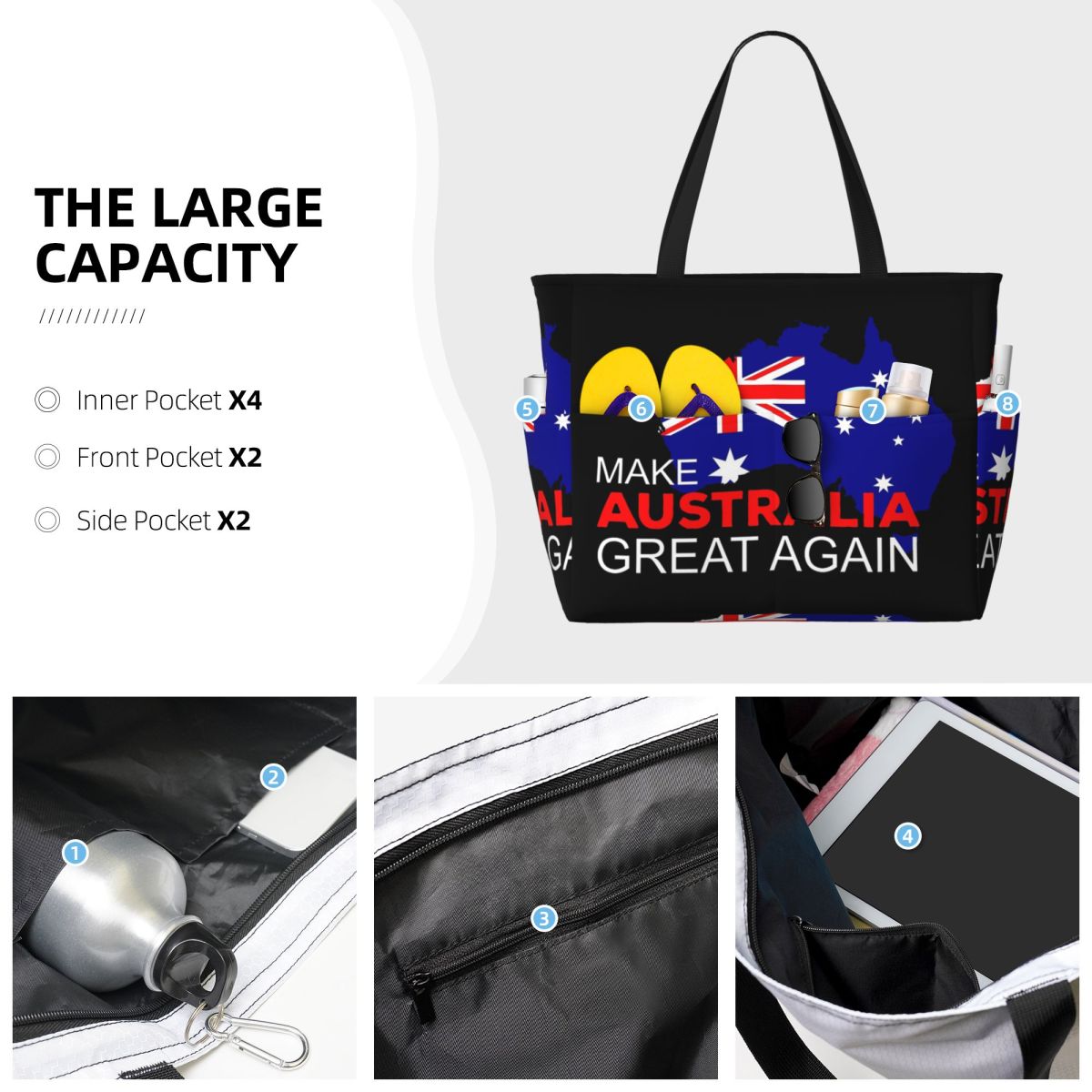 حقيبة حمل كبيرة للشاطئ والرياض - مراجعة Women Bags In Australia وسعره