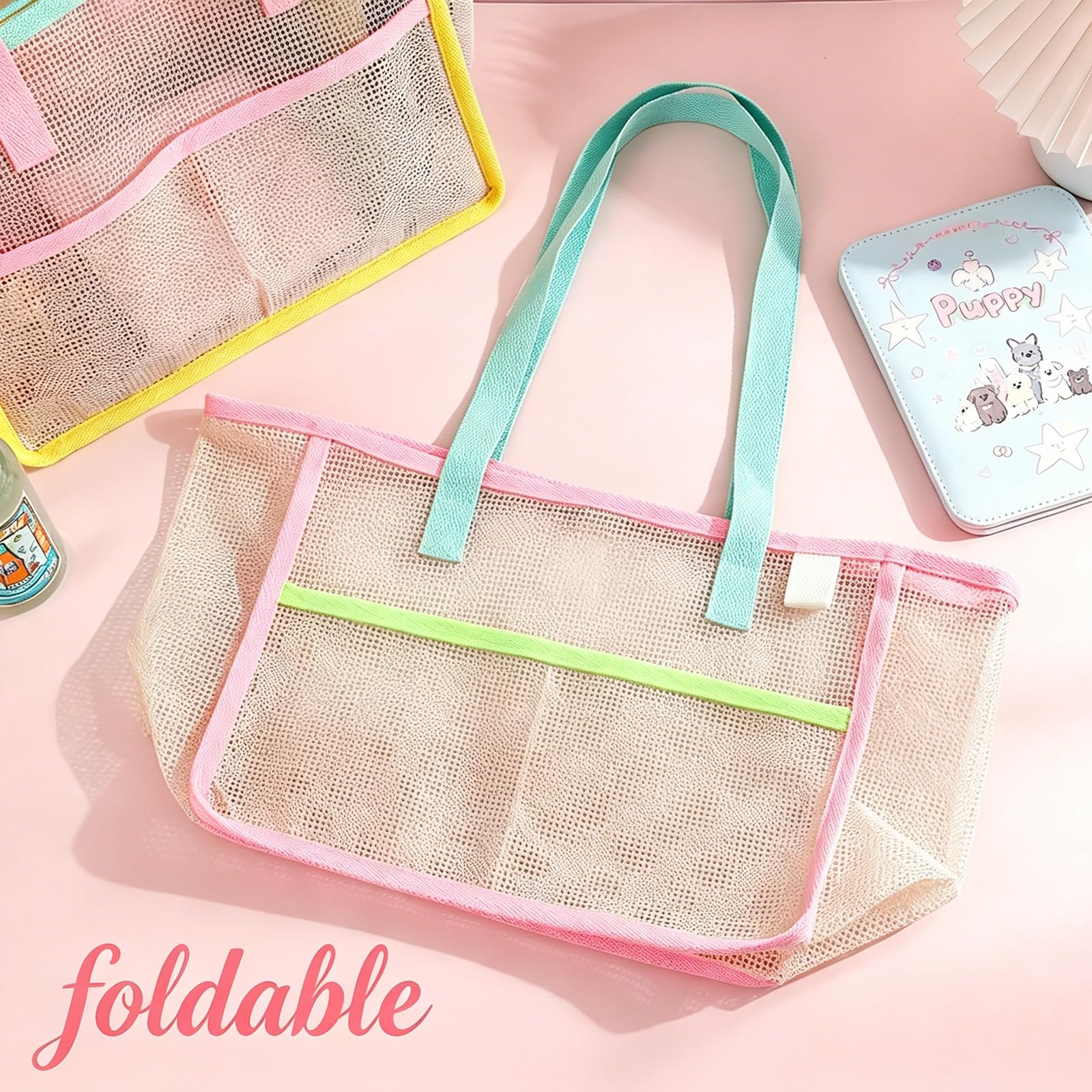 حقائب شاطئ نسائية ملونة قابلة  - مراجعة Women Bags Accessories وسعره