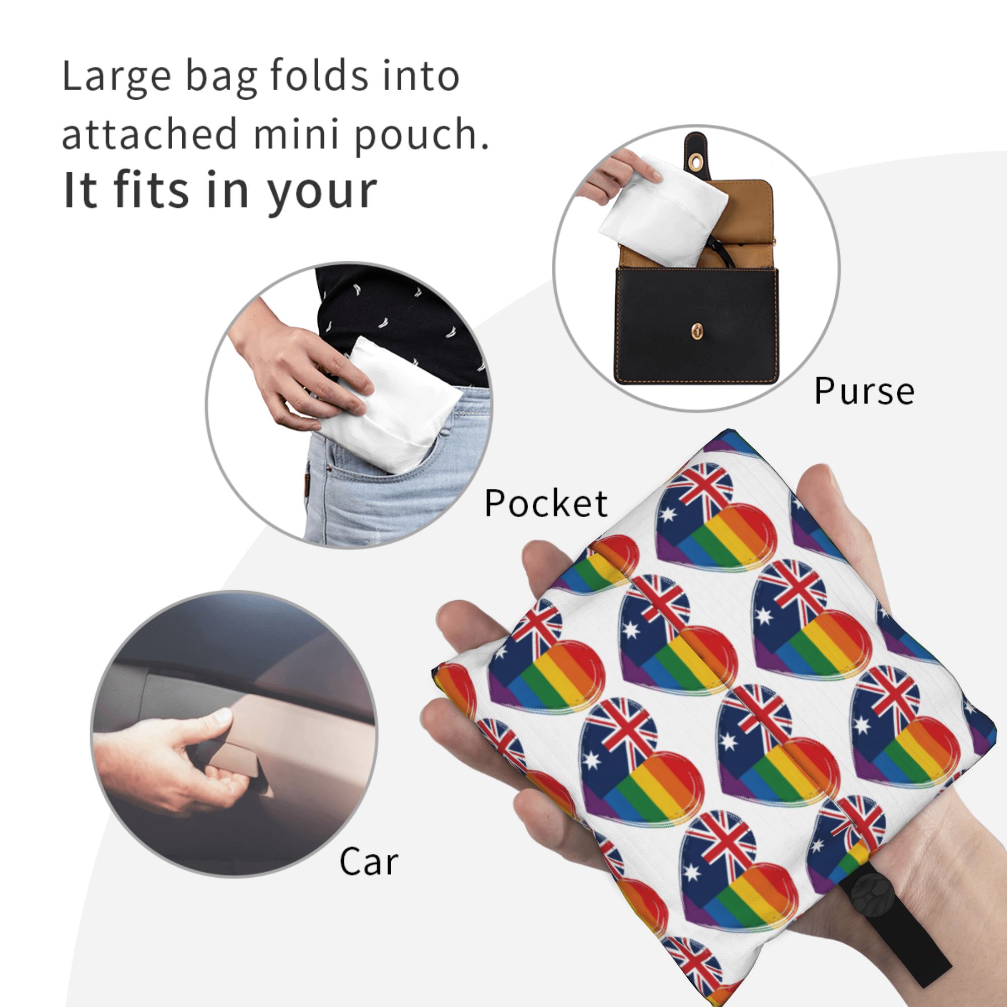 حقيبة تسوق على شكل قلب للمثليي - مراجعة Women Bags In Australia وسعره