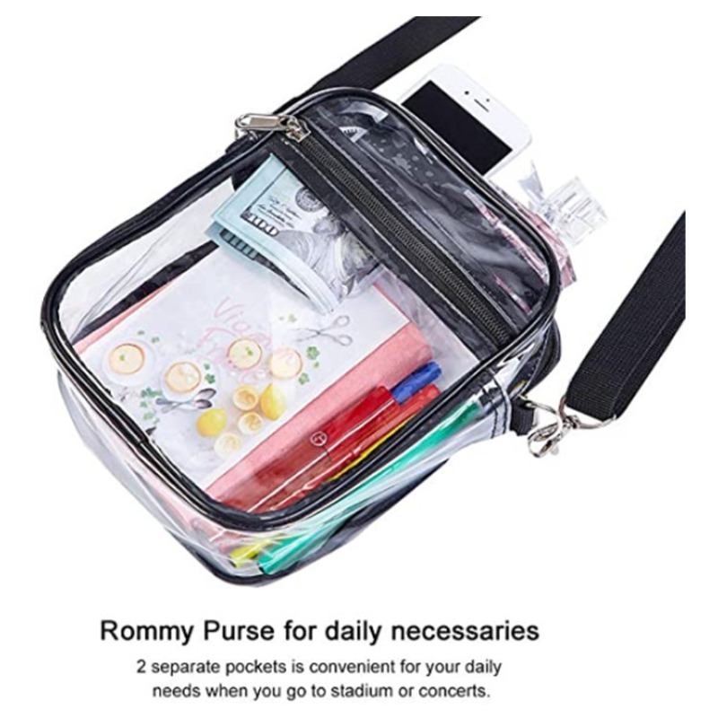 1-10 قطع حقيبة كروس بودي شفافة - مراجعة Women Bags Purses وسعره