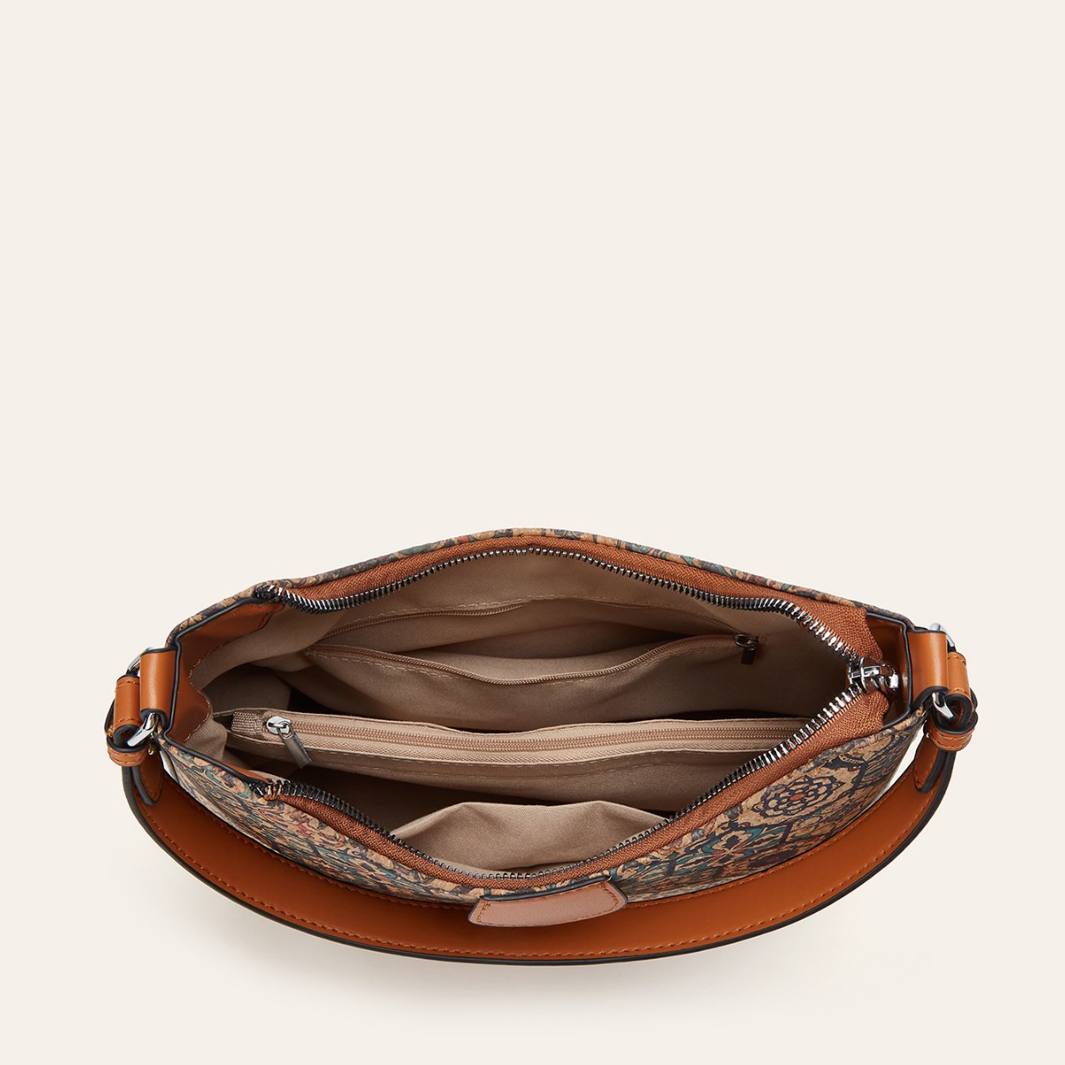 حقيبة يد من الفلين بنمط عرقي و - مراجعة Women Bags Zadig وسعره