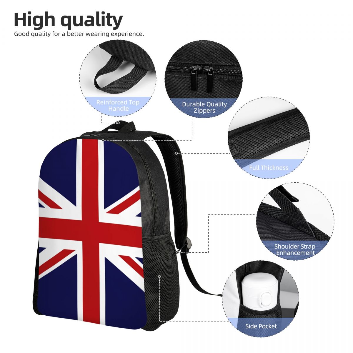 حقيبة ظهر علم الاتحاد جاك للمم - مراجعة Women Bags Uk وسعره