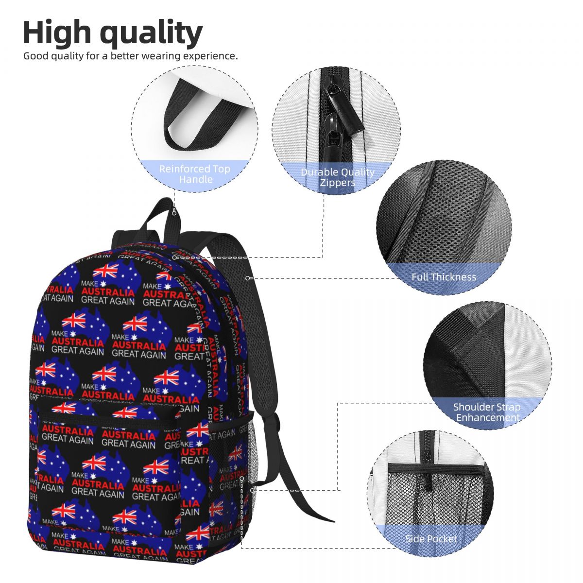 حقيبة ظهر كبيرة السعة من Make  - مراجعة Women Bags In Australia وسعره