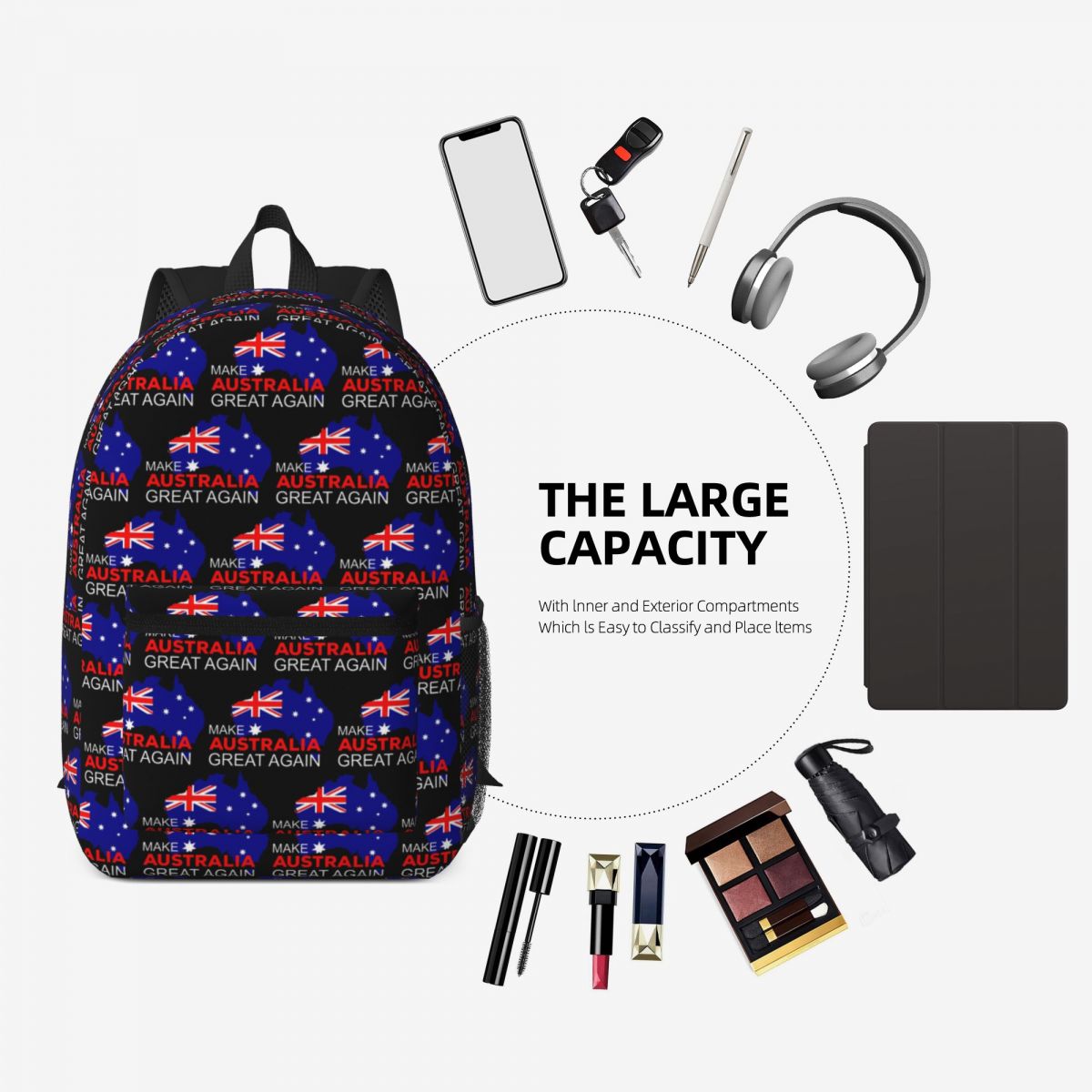 حقيبة ظهر كبيرة السعة من Make  - مراجعة Women Bags In Australia وسعره