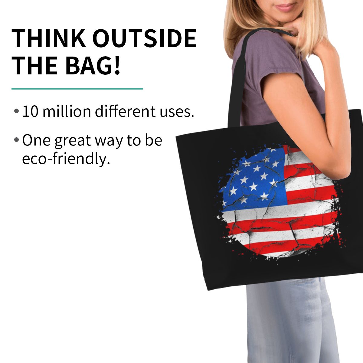 حقيبة تسوق قماشية كبيرة السعة  - مراجعة Women Bags Usa وسعره